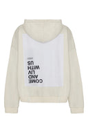 Hoodie Come in offwhite liv bergen