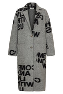 Manteau Come in black/grey liv bergen