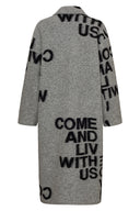Manteau Come in black/grey liv bergen