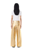 Jean Gold Foil Wide Ganni