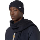 bonnet brice cardigan stitch wool blue-depth K-Way