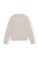 Graphic O-neck Pullover Butterfly Ganni