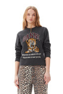 Pull Dark Grey Graphic Tiger Ganni