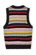 Gilet Striped Multicolour Ganni