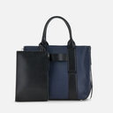 Sac Shopping Hogan Script Medium Bleu