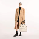 Sac Shopping Hogan Script Grande Ivoire Noir Hogan