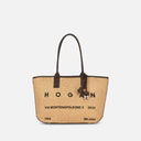 Hogan Address Shopping Bag Small Brown Ivory