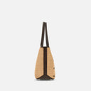 Hogan Address Shopping Bag Small Brown Ivory