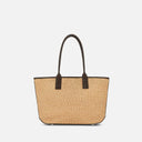Hogan Address Shopping Bag Small Brown Ivory