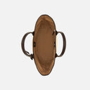 Hogan Address Shopping Bag Small Brown Ivory
