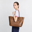 Hogan Address Shopping Bag Medium Brown