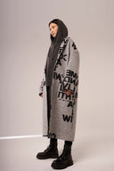 Manteau Come in black/grey liv bergen