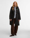 Barbour x GANNI Peplum Longline Quilted Jacket