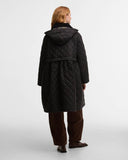 Barbour x GANNI Peplum Longline Quilted Jacket