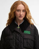 Barbour x GANNI Peplum Longline Quilted Jacket