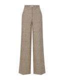 Pantalon à carreaux Tonelli Écru/Ocre