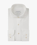 White Oxford Japanese knitted shirt  Profuomo