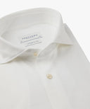White Oxford Japanese knitted shirt  Profuomo