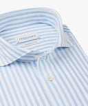 Blue Japanese knitted shirt Profuomo