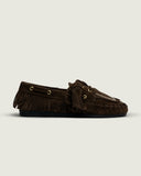 chaussure Posa boat loafer native suede dark brown