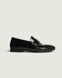 Posa Penny Loafer Wrinkle Box leather polished black
