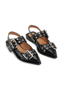 BALLERINES BLACK FEMININE BUCKLE Ganni
