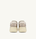 BASKET CLC LOW EN CUIR ET DAIM PLATINE