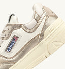 BASKET CLC LOW EN CUIR ET DAIM PLATINE
