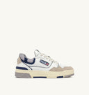 BASKET CLC LOW EN CUIR BLANC, BLEU CLAIR ET FONCE'
