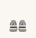 BASKET CLC LOW EN CUIR BLANC, BLEU CLAIR ET FONCE'