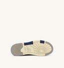 BASKET CLC LOW EN CUIR BLANC, BLEU CLAIR ET FONCE'
