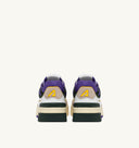 BASKET AUTRY CLC LOW EN CUIR BLANC, VIOLET ET VERT