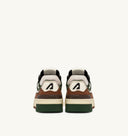 BASKET CLC LOW EN DAIM ET NABUK MARRON ET MILITARY