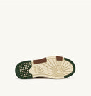 BASKET CLC LOW EN DAIM ET NABUK MARRON ET MILITARY