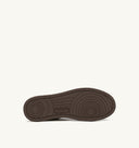 BASKET MEDALIST LOW BICOLOR EN CUIR BLANC ET MARRON