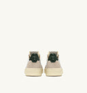 SNEAKERS MEDALIST BAS EN CUIR BLANC ET MOUNTAIN ET DAIM BEIGE