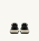 BASKET MEDALIST LOW BICOLOR EN CUIR BLANC ET NOIR
