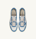 BASKET MEDALIST BAISSE EN CUIR BICOLORE BLANC ET BLEU CIEL