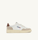 BASKET MEDALIST LOW EN CUIR ET DAIM BLANC ET MARRON