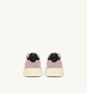 BASKET MEDALIST LOW EN CUIR ET EN DAIM BLANC, POUDRE ET NOIR