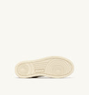 BASKET MEDALIST LOW EN CUIR ET EN DAIM BLANC, POUDRE ET NOIR