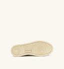 BASKET MEDALIST LOW EN CUIR ET EN DAIM BLANC, MILITARY ET NOIR