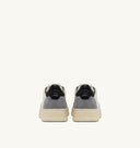 BASKET MEDALIST LOW EN CUIR ET EN DAIM BLANC, GRIS ET NOIR