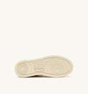 BASKET MEDALIST LOW EN CUIR ET EN DAIM BLANC, CIGAR ET NOIR