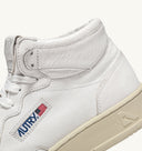 BASKET AUTRY MEDALIST MID EN NAPPA BLANC SUPER SOFT