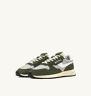 BASKET REELWIND LOW EN DAIM ET NYLON VERT ET BLANC