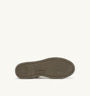 BASKET MEDALIST LOW SUPER VINTAGE EN CUIR BLANC MILITARY ET MARRON
