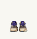 BASKET AUTRY MEDALIST LOW VINTAGE CUIR BLANC, VIOLET ET PLATINE