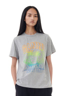 T-SHIRT GREY BASIC JERSEY HOLIDAY RELAXED Ganni