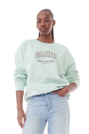 Sweat-shirt Mint Green Isoli Oversized Ganni